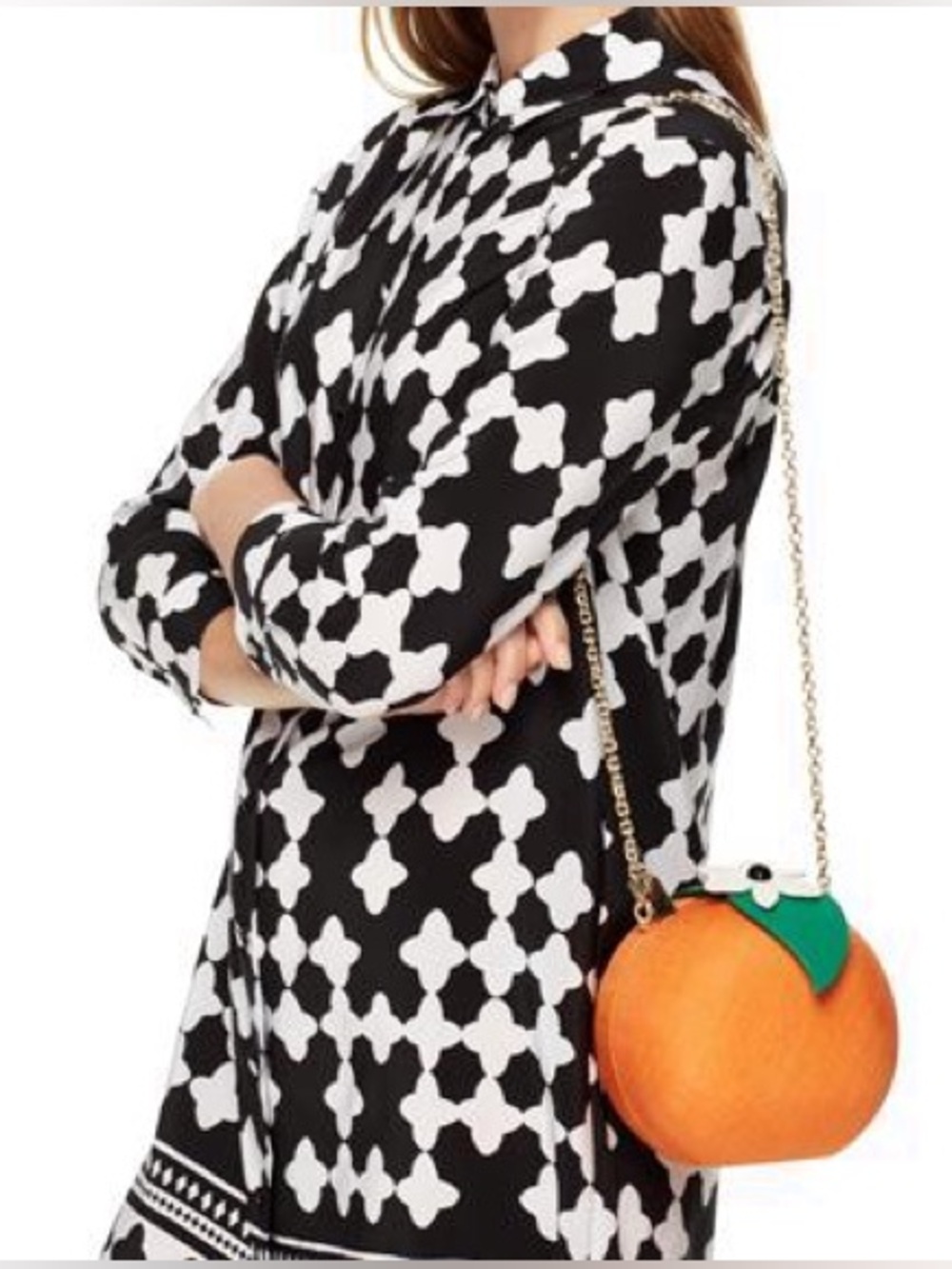 Kate Spade New York Orange Bag “Spice Things Up” Straw +  Leather Crossbody Bag.